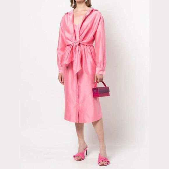 Rosie Assoulin  Women's Bustino Button-Down Dress - 8 - Picture 1 of 9